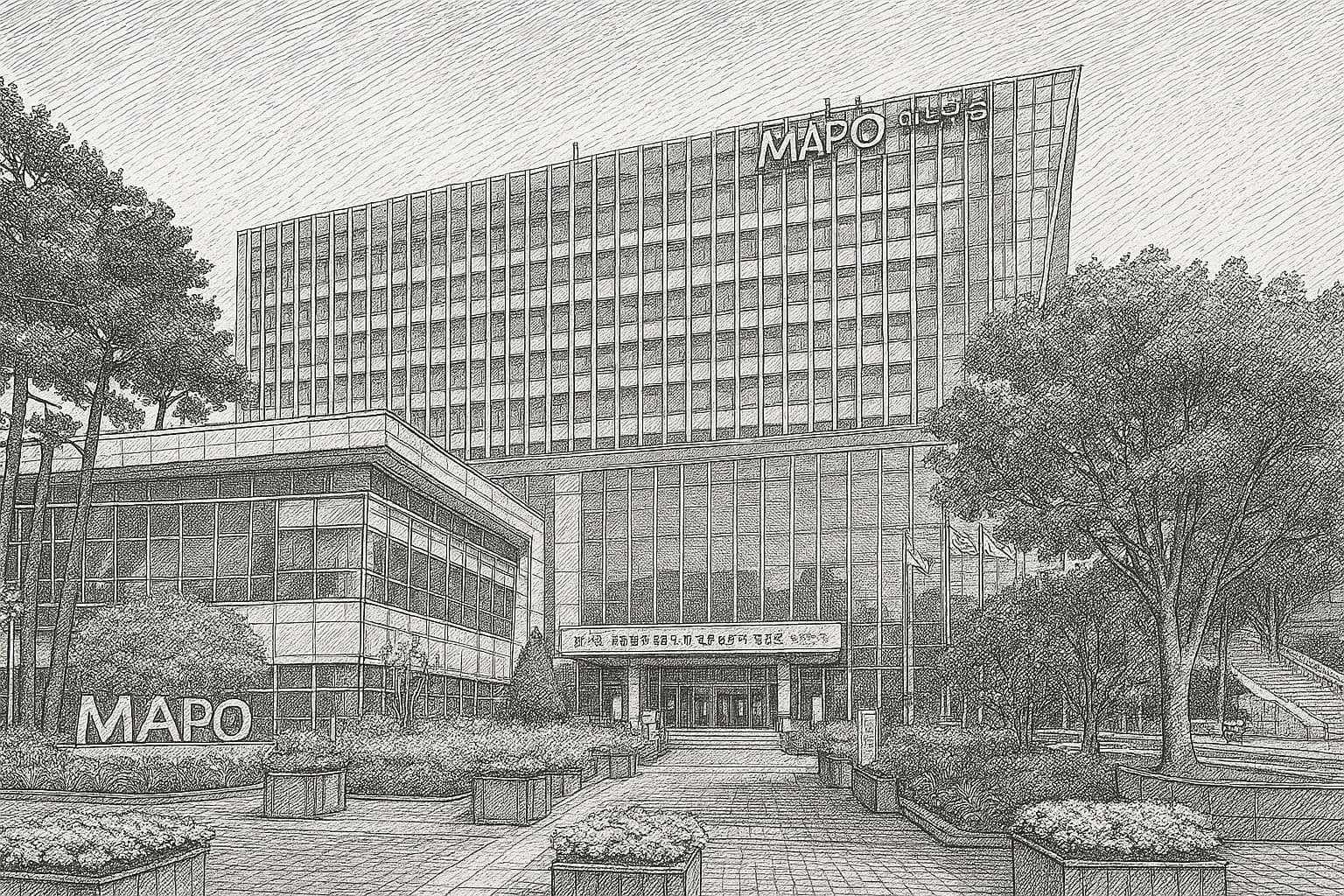 삼(麻)과 포구(浦)의 水木 조합. 甲子는 새로운 시작의 에너지. 홍대·연남동 문화지구.