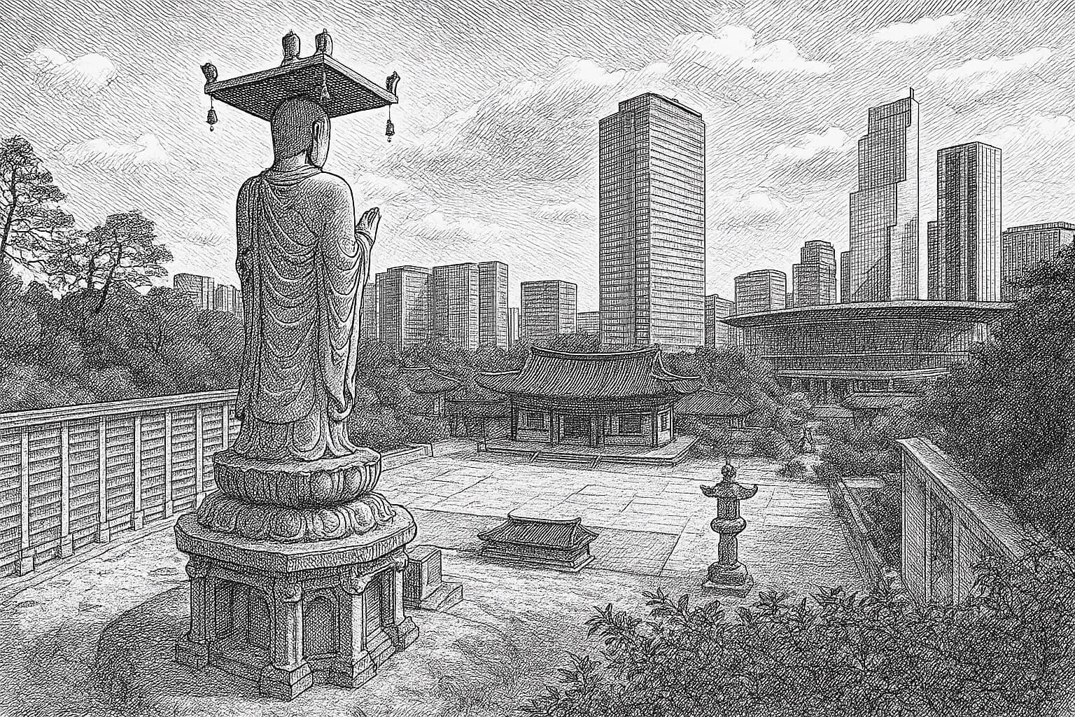 봉은사 오행 풍수