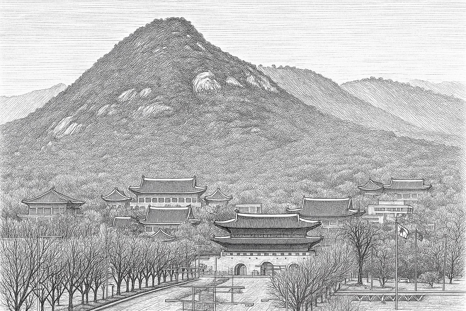 서울 내사산의 주산(主山)이자 북현무(北玄武)의 자리. 도성을 뒤에서 감싸 안는 土의 안정감과 바위산의 火 기운이 공존하는 산.