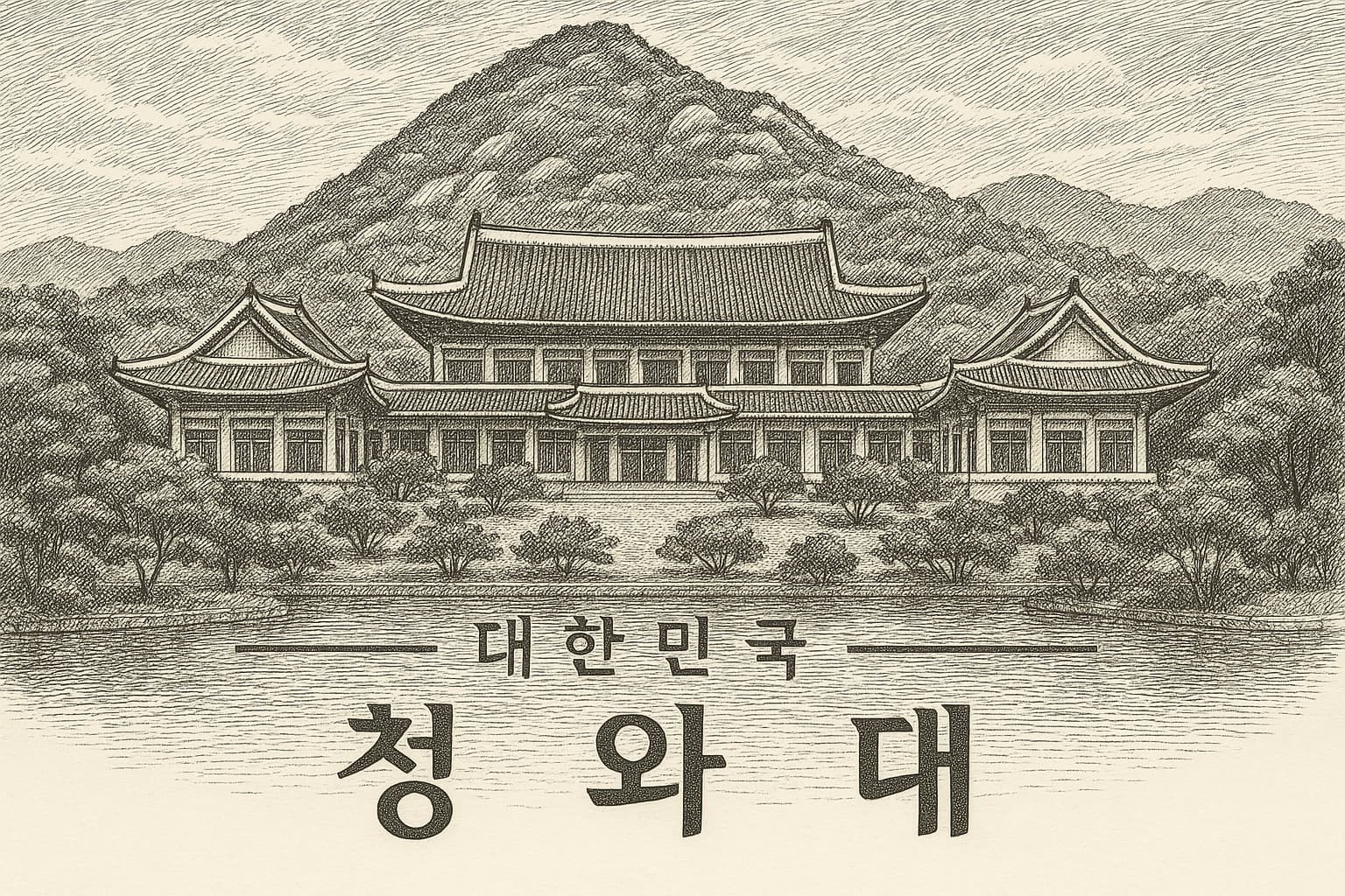 청와대 터 오행 풍수