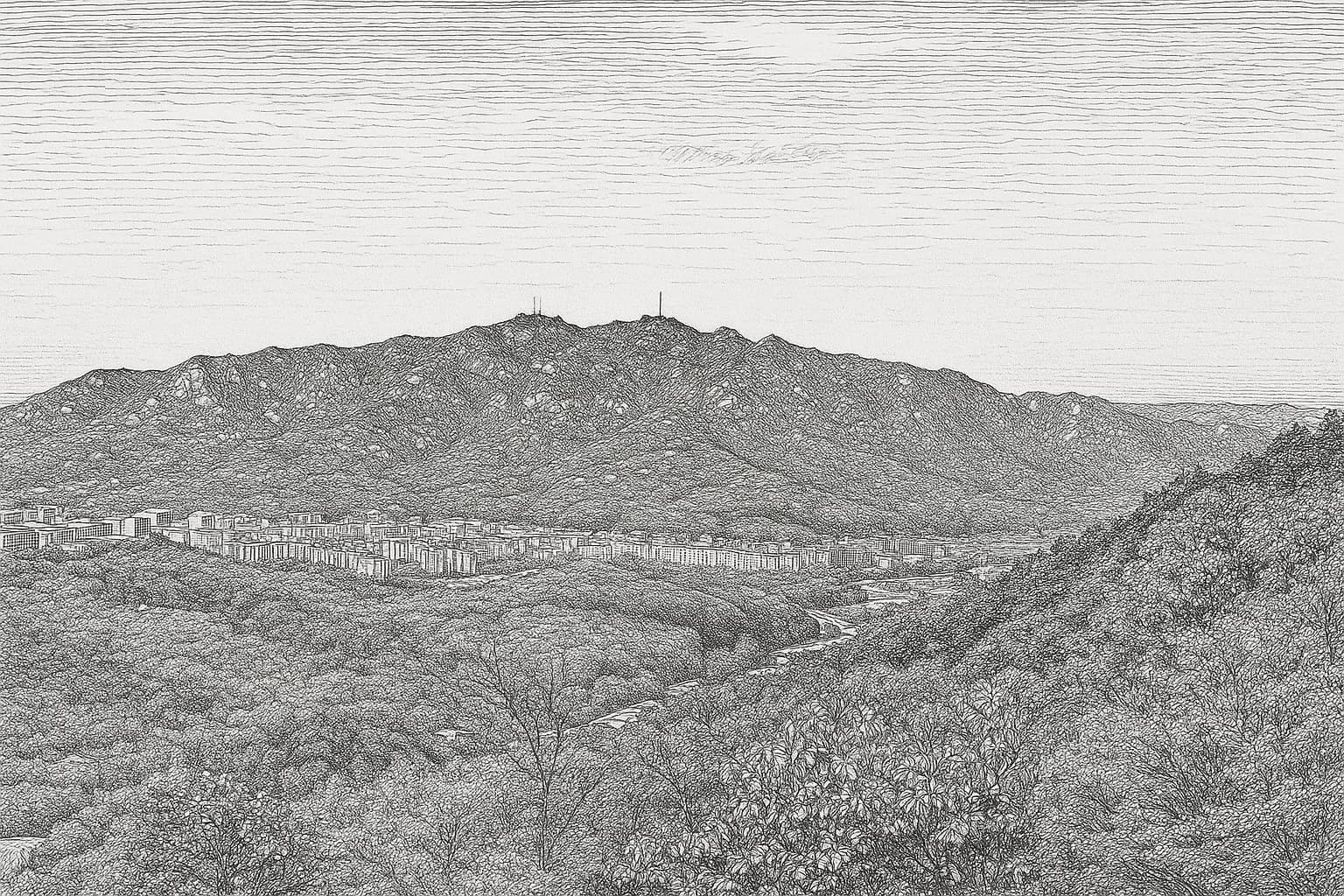 관악산 오행 풍수