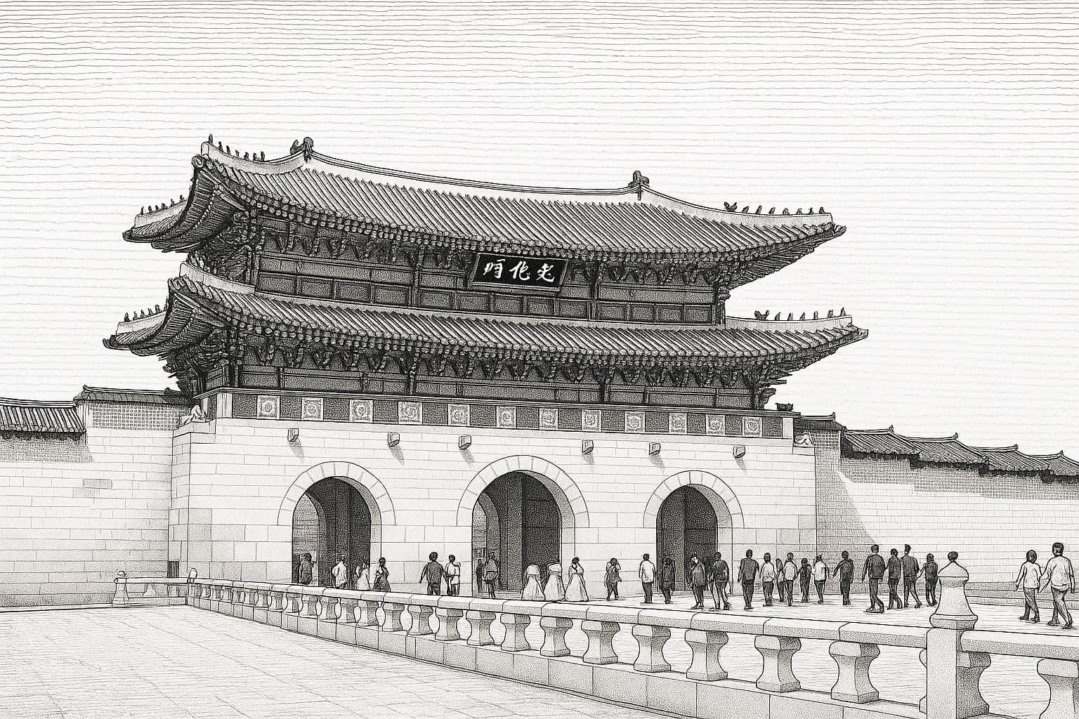 광화문 해태상 오행 풍수