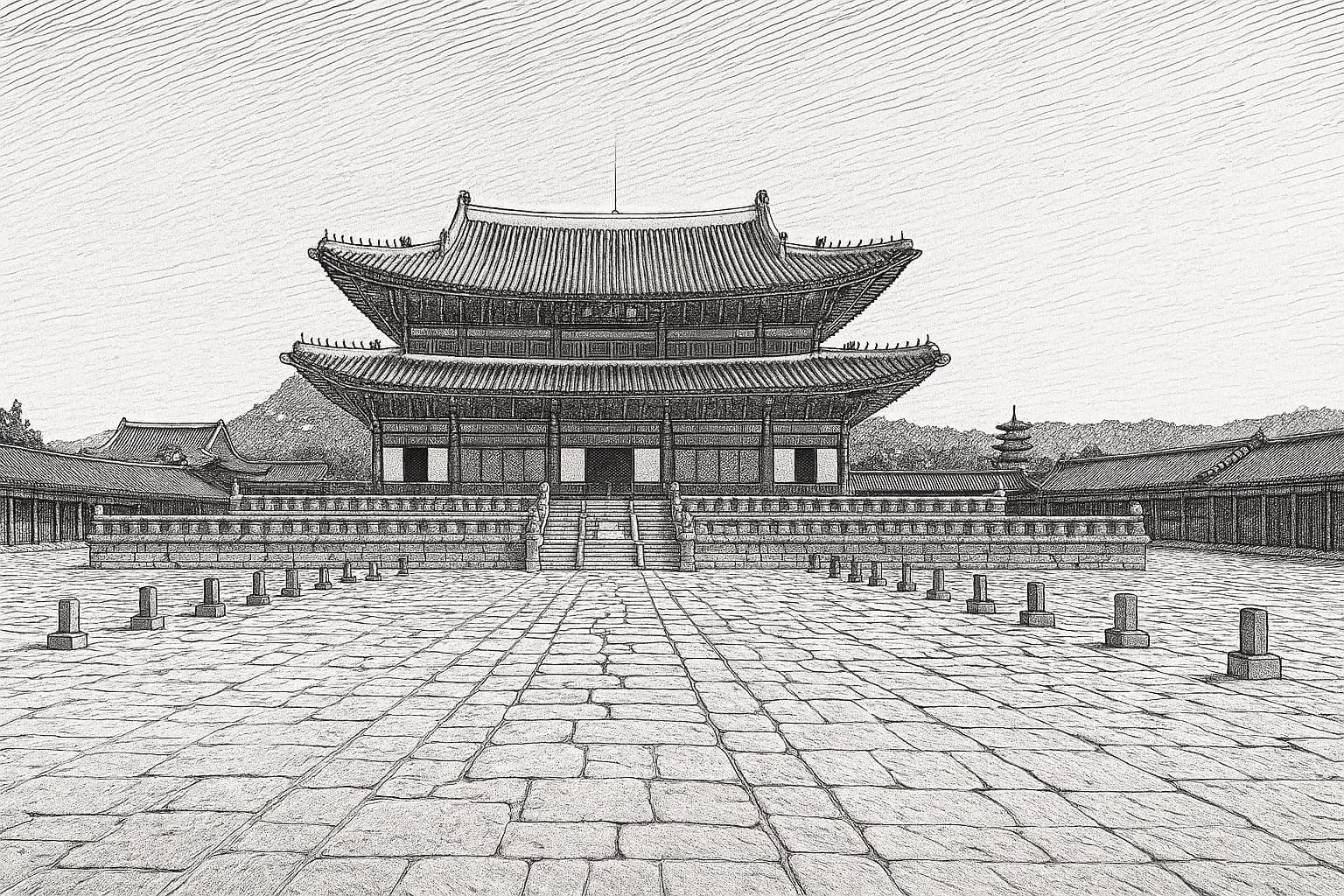 경복궁 근정전 오행 풍수