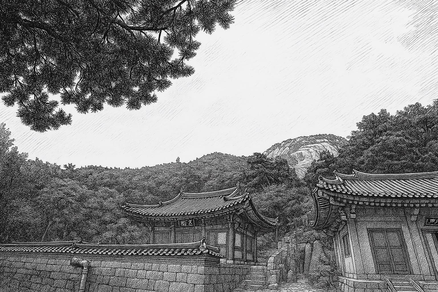 불암산 자락의 비구니 도량. **"학이 날아와 머문 명당터"**. 명성황후가 당대 최고 석공 동원해 새긴 마애관음보살 — 사랑·자식·자녀출세 세
