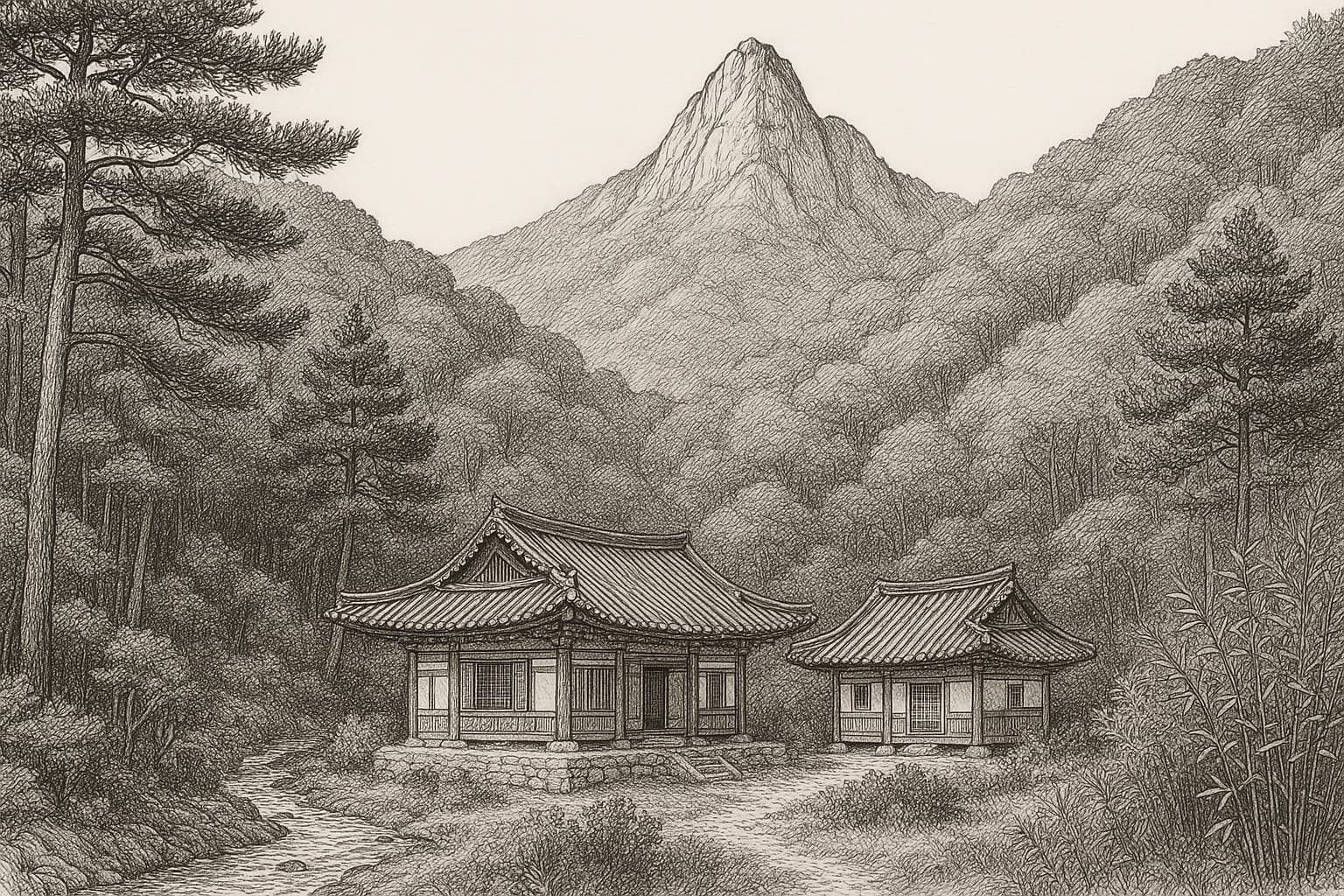 수락산 남쪽 산록의 비구니 사찰. "엄마가 자식을 품는 듯" — **학이 알을 품고 있는 형국**의 명당. 도솔봉~귀임봉 능선 7부에 위치.