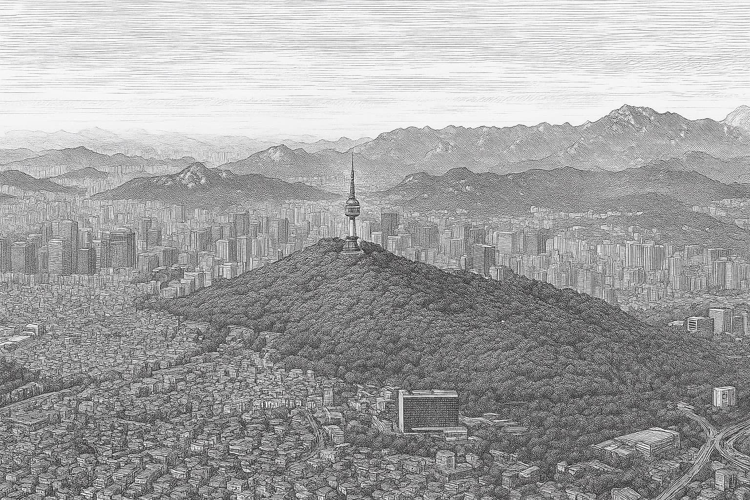 남산(목멱산) 오행 풍수