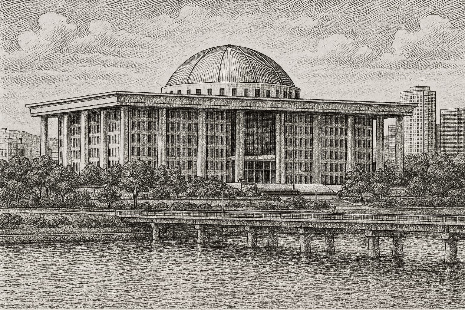 국회의사당 오행 풍수