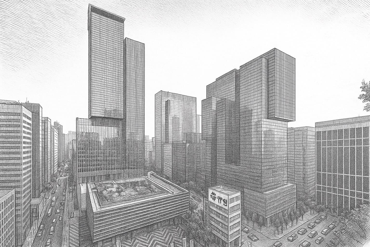 삼성타운 서초사옥 오행 풍수