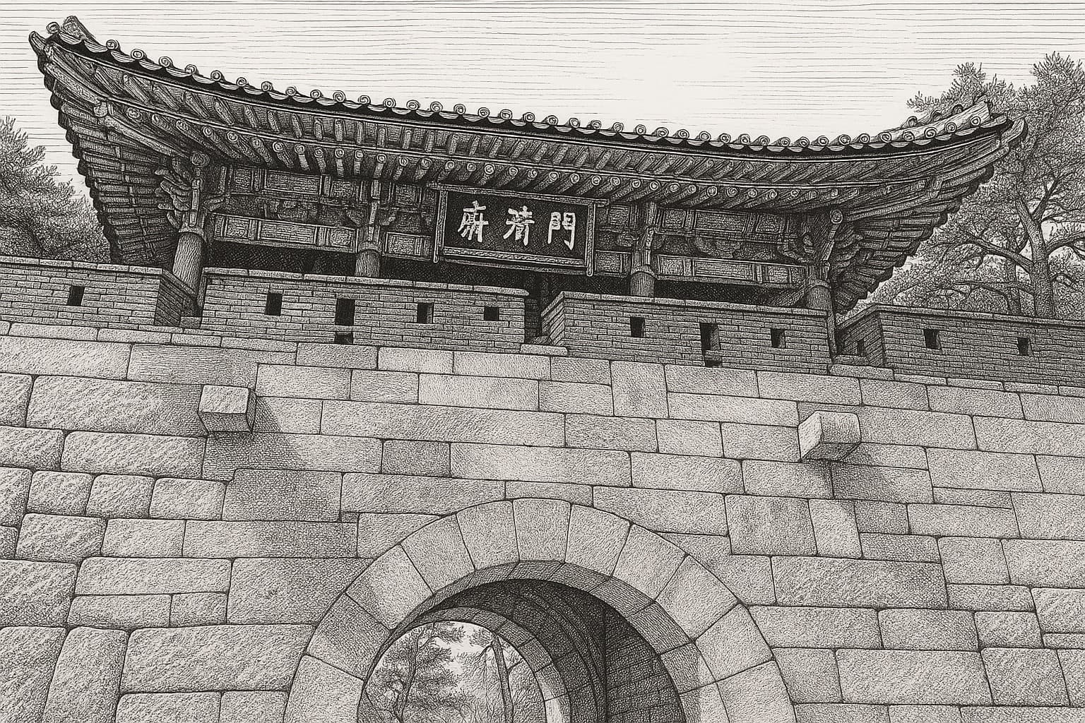 숙정문(북문) 오행 풍수