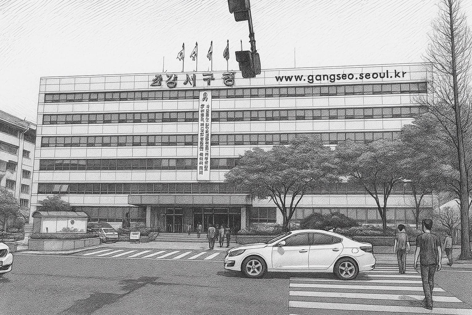 한강의 서쪽(西)으로 金 기운. 김포평야에서 마곡지구 첨단산업단지로 변모.